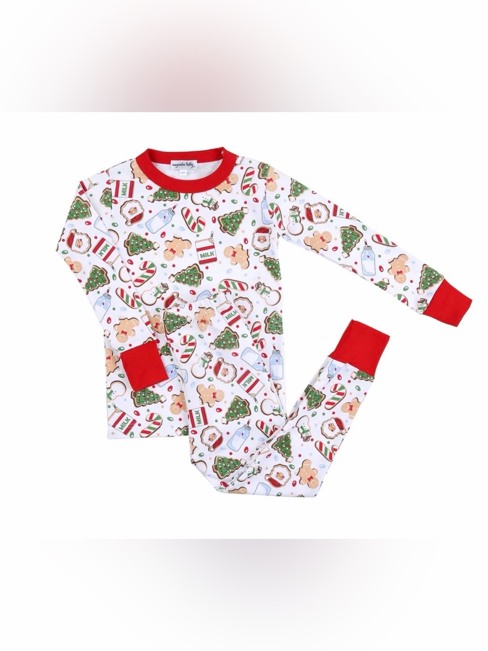 MAGNOLIA BABY Cookie Exchange Pima Christmas Pajama Set - 9-12M